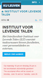 Mobile Screenshot of ilt.kuleuven.be