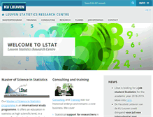 Tablet Screenshot of lstat.kuleuven.be