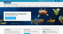 Desktop Screenshot of bio.kuleuven.be
