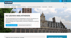 Desktop Screenshot of bib.kuleuven.be