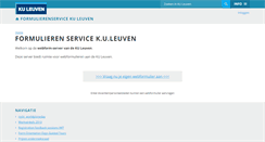 Desktop Screenshot of forms.kuleuven.be