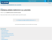 Tablet Screenshot of forms.kuleuven.be